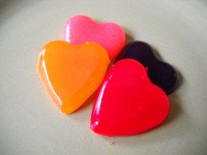 Strawberry, orange, grape, and watermelon!