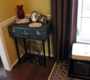 Suitcase side table!
